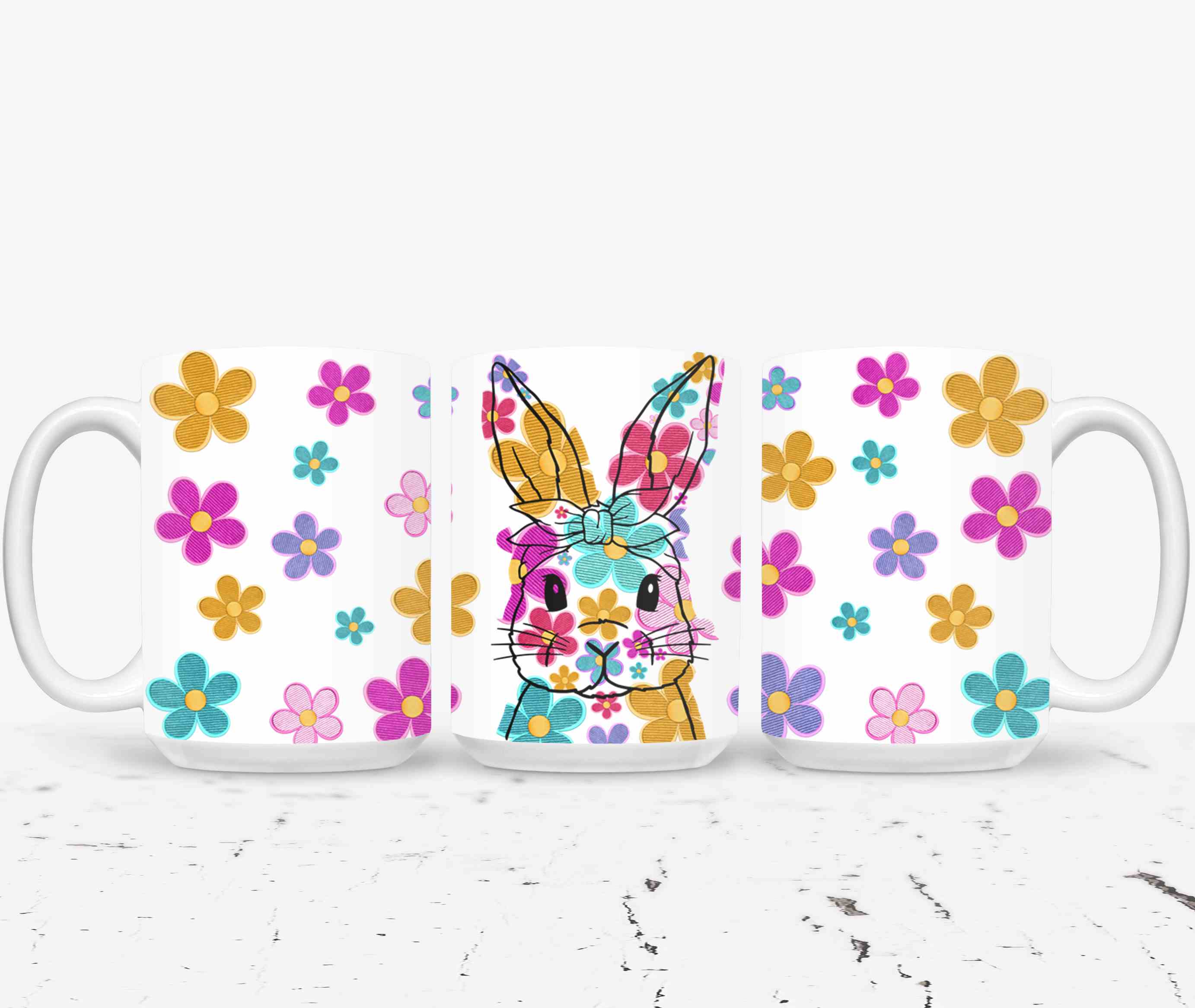 Embroidered Easter Bunny-10349